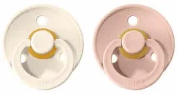 BIBS Colour cumlíky z prírodného kaučuku veľkosť 1 Ivory - Blush