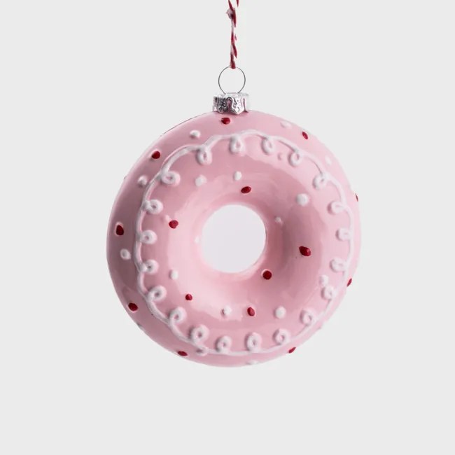 Vianočná ozdoba EVI PINK donut 710186