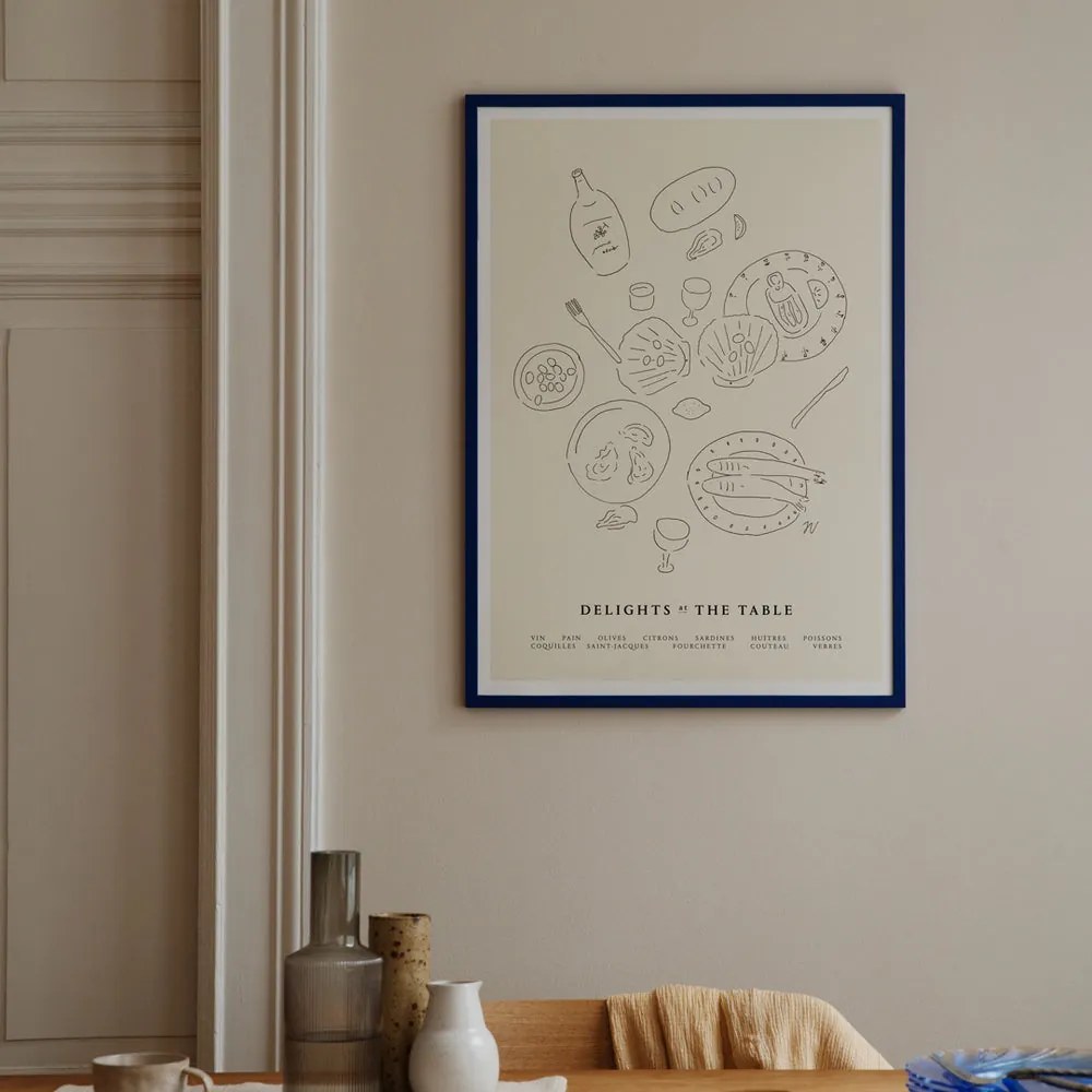 Moikka Plagát Delights at the Table by Isabelle Vandeplassche 70x100