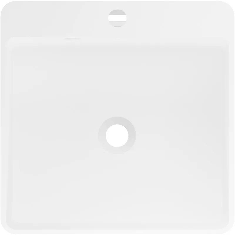 Mexen Neva, voľne stojace umývadlo z konglomerátu 45x45x82 cm, biela matná, 26614500