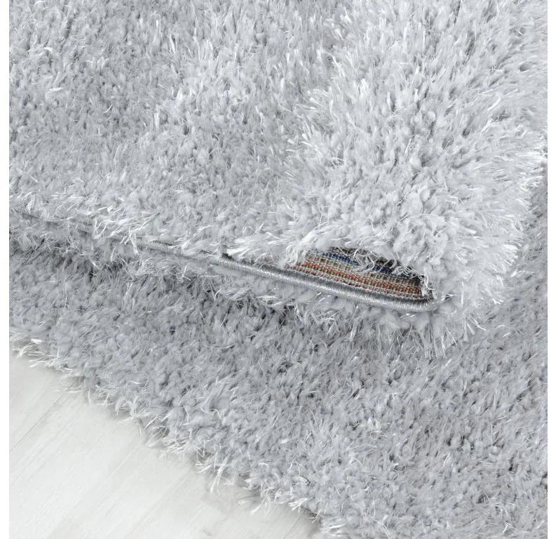 Ayyildiz Kusový koberec BRILLIANT 4200, Strieborná Rozmer koberca: 60 x 110 cm