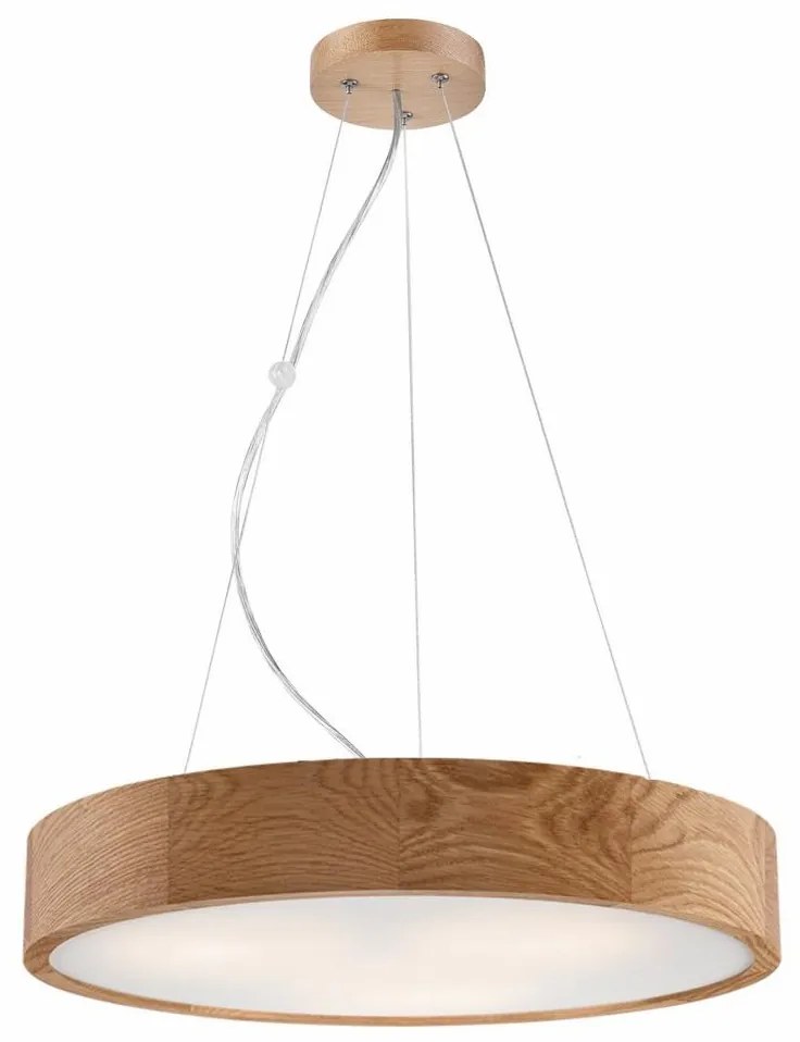 Lamkur Luster na lanku OAK 3xE27/60W/230V dub ø 47,5 cm - FSC certifikované LA40509