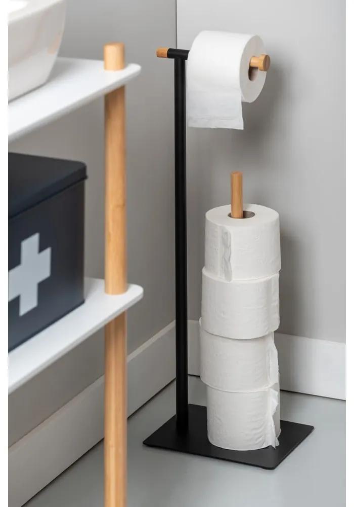 Kovový stojan na toaletný papier Bamboo Accent Deluxe - PT LIVING