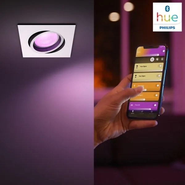 Philips 50551/31/P7 - LED RGB Podhľadové svietidlo Hue CENTURA 1xGU10/5,7W/230V