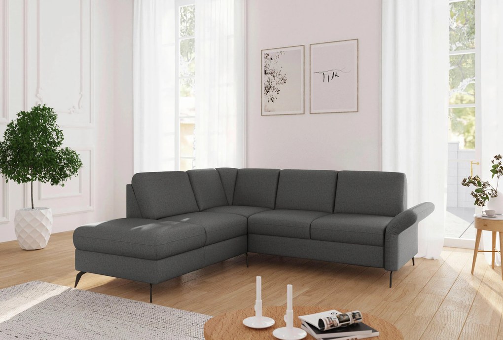 XXXLutz ROHOVÁ SEDAČKA, textil, tmavosivá Sit & More - Sedačky - 00014401616M