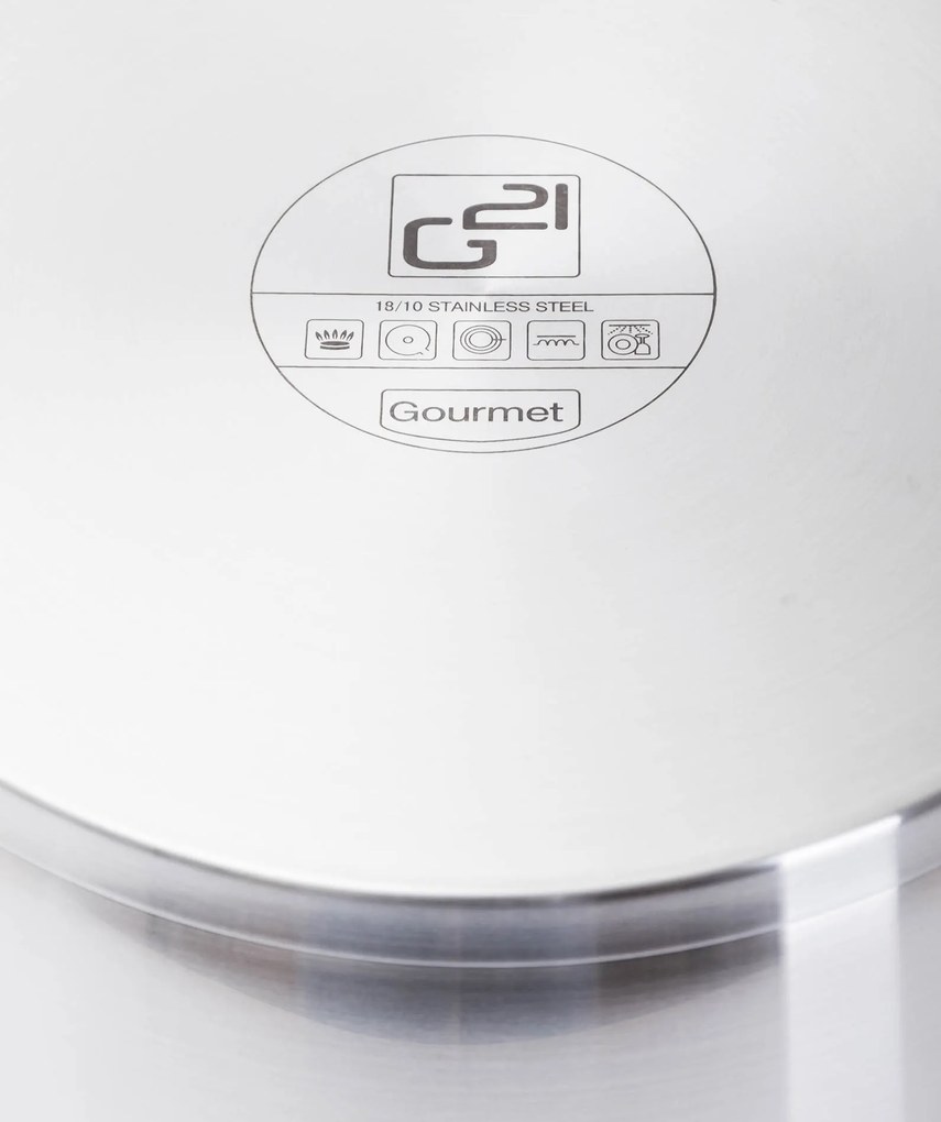 G21 Panvica Gourmet Miracle 28 cm s pokrievkou, nerez/greblon
