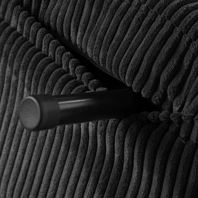 Pohovka SOLACE rozkladacia, menšestrová čierna 871622