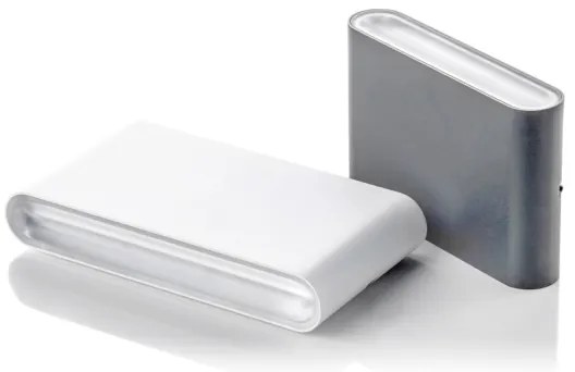 LED2 - LED Vonkajšie nástenné svietidlo FLAT 2xLED/3W/230V IP65 čierna