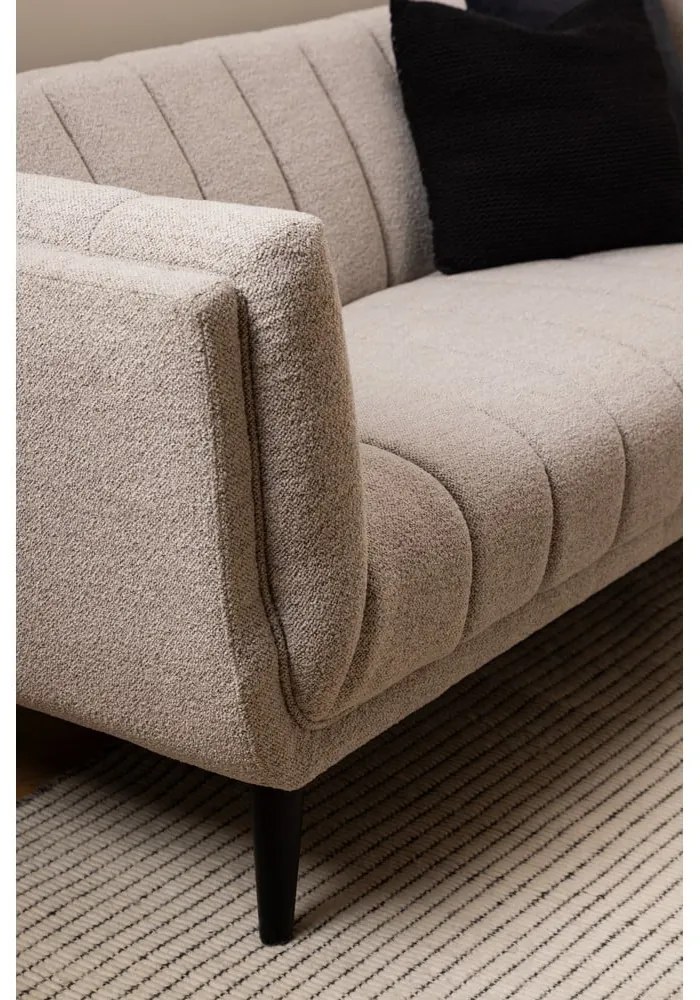 Béžová pohovka z textílie buklé 218 cm Tampa – Actona