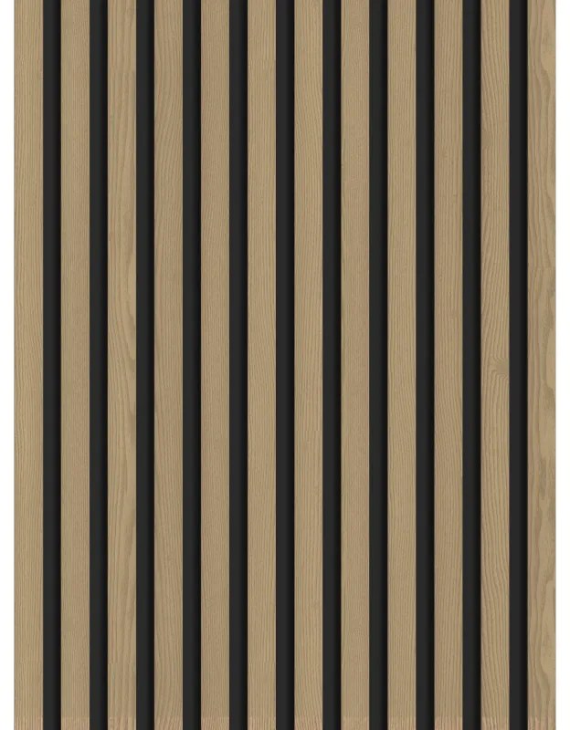 Mexen Lam-B, akustické stenové lamely 275 × 30 cm, HDF doska 4 mm, technická dyha, dub ušľachtilý, S100-275307-3015-004