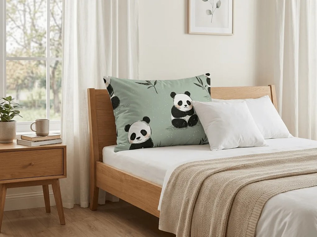 Obliečka na vankúš z mikrovlákna PANDA RELAX 70x90 cm, mentolová