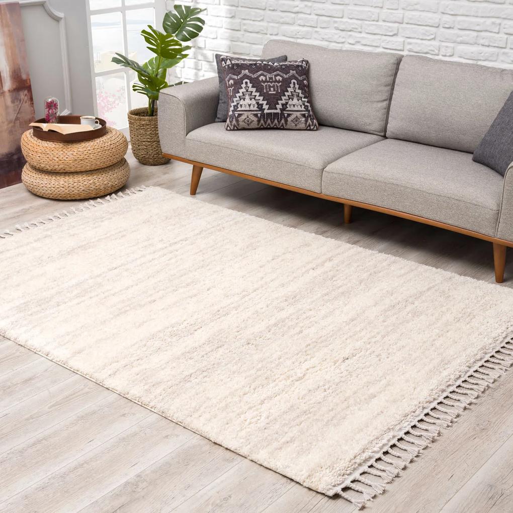 Dekorstudio Shaggy koberec s dlhým vlasom PULPY 524 krém Rozmer koberca: 80x300cm