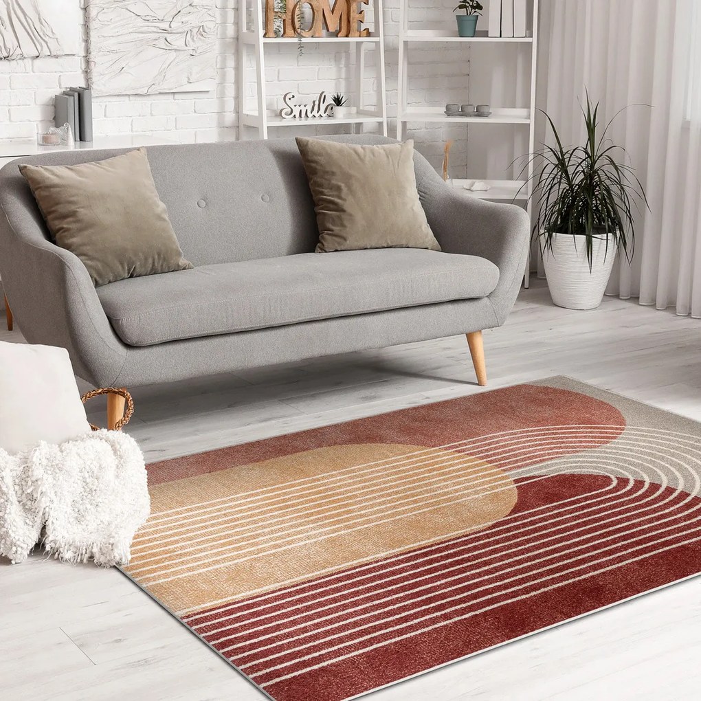 Kusový koberec Fusion 0810 beige/terra, 120x170, viacfarebná, kancelária, Dywany Łuszczów