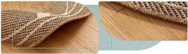 Koberec Adana Bloom Beige kruh