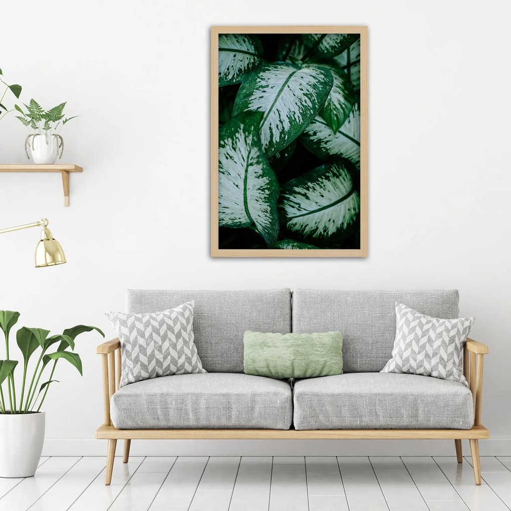 Gario Plagát Zelené tropické rastliny Farba rámu: Bez rámu, Rozmery: 30 x 45 cm