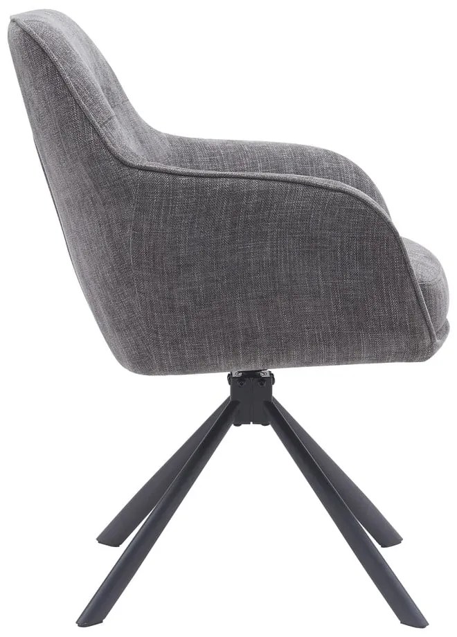 Sivé čalúnené jedálenské kreslá v súprave 2 ks Avola – Unique Furniture