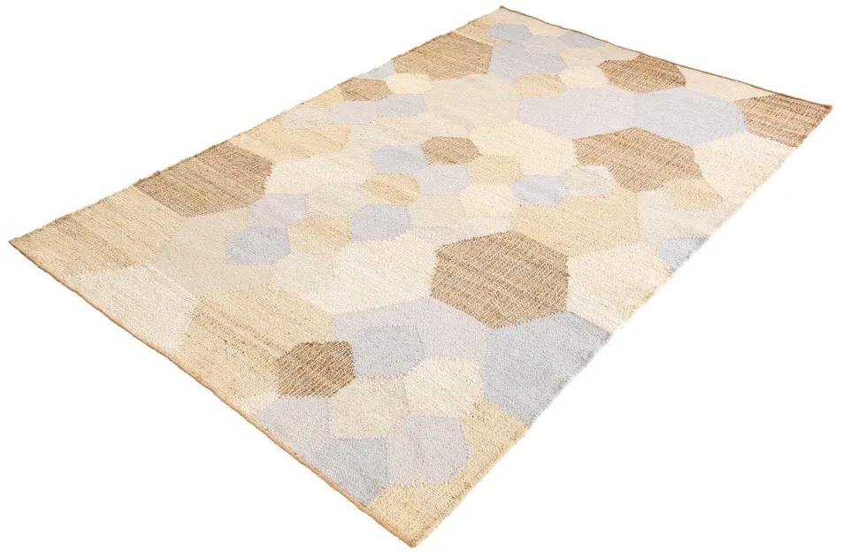 Dizajnový koberec Sarina 230 x 160 cm béžovo-modrý