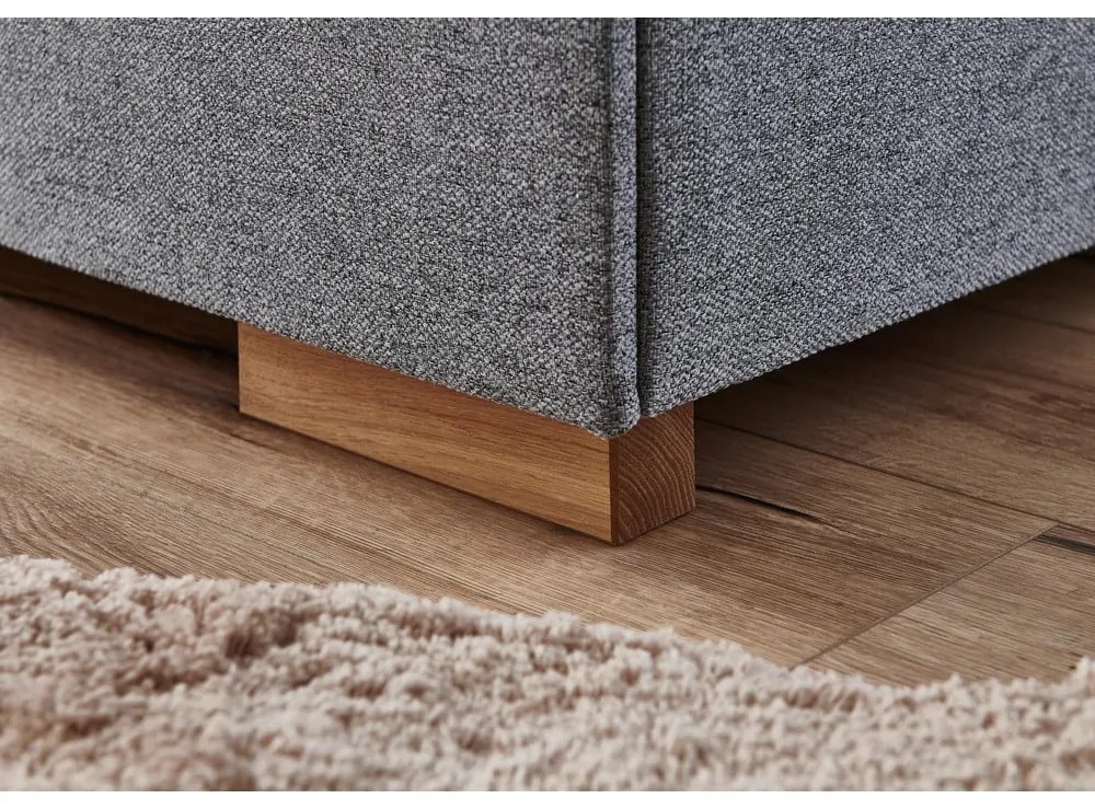 Sivá boxspring posteľ s úložným priestorom 180x200 cm Tambo – Meise Möbel