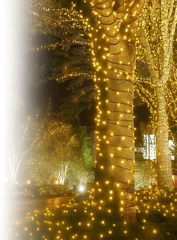 Vianočné svetielka vonkajšie FLASH teplá biela 100 LED