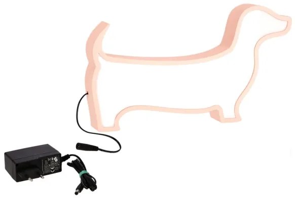 LED detská stolová lampa DOG LED/12W/230V ružová