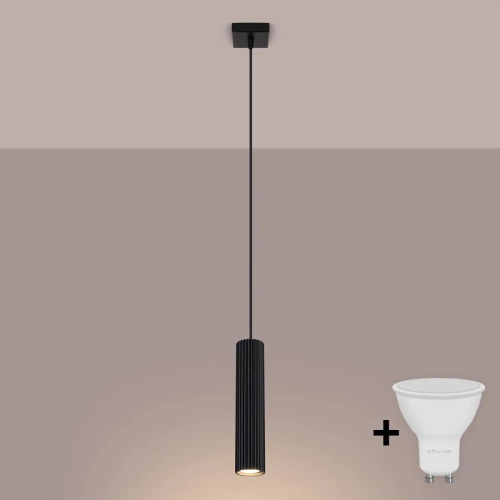 Brilagi - LED luster na lanku CRESTO 1xGU10/10W/230V čierna