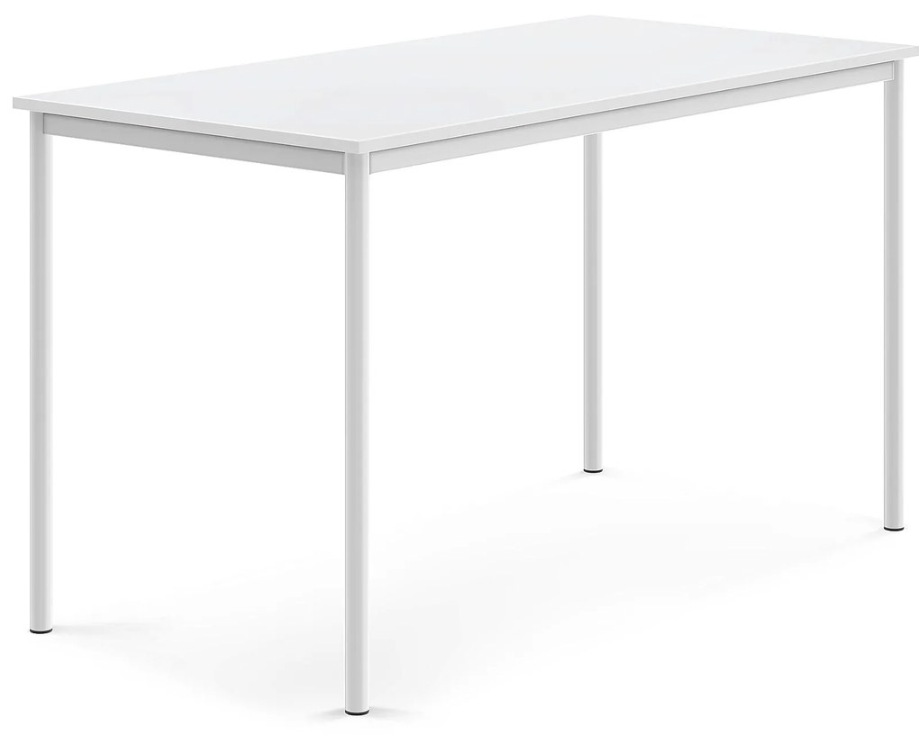 Stôl BORÅS, 1600x800x900 mm, laminát - biela, biela