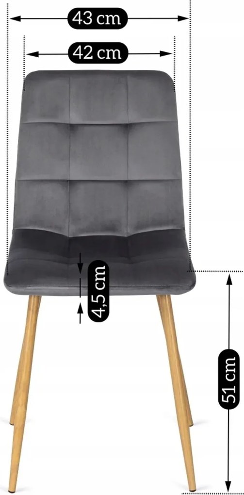 PROXIMA.store - Čalúnená jedálenská stolička FREDY FARBA: čierna, FARBA NÔH: chróm