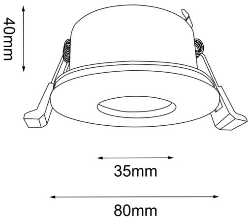 Brosline 3026 - Podhľadové svietidlo CHITO 1xGU10/10W/230V čierna