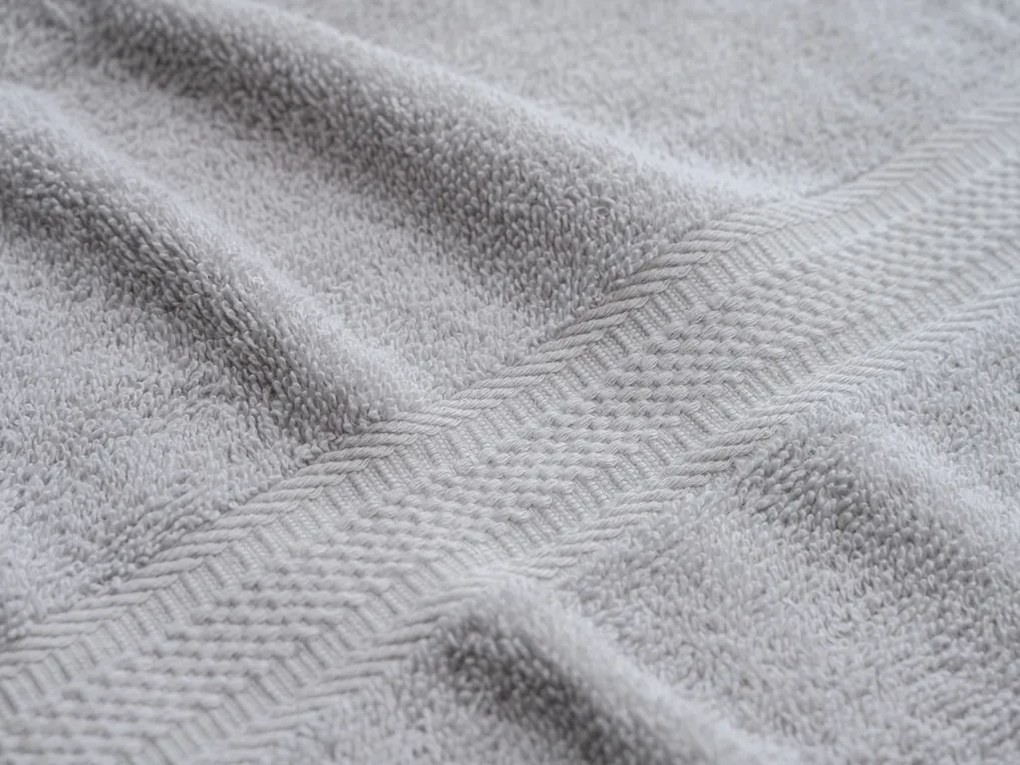 Uterák BIBAZ 50x100 cm, svetlosivý, 100% bavlna