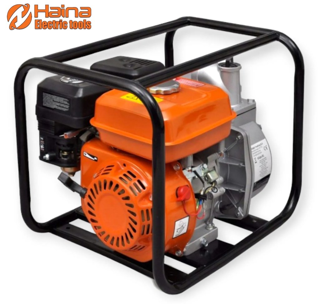 Benzínové motoroví čerpadlo, 6,5 HP, max 550 l/min, 168 cm3, 2 COL, 50 mm- Haina H-GPUMP-50X