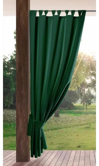Tmavozelený  vodeodolný vonkajší  záves na pergolu Šírka: 155 cm | Dĺžka: 260 cm