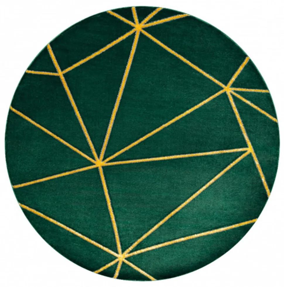 Kusový koberec Greg zelený kruh 120cm
