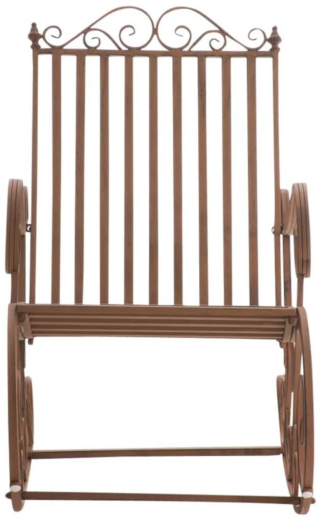 Kovové hojdacie kreslo Smile (SET 2 ks) - Hnedá antik