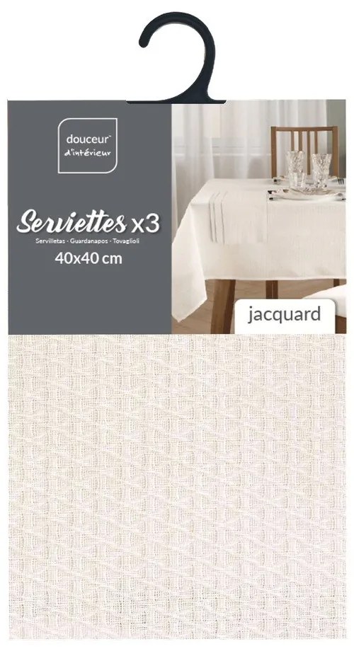 Obrúsky v súprave 3 ks 40x40 cm Stella – douceur d'intérieur