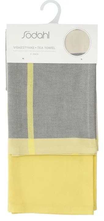 Bavlnené utierky v súprave 2 ks 50x70 cm Blocks – Södahl