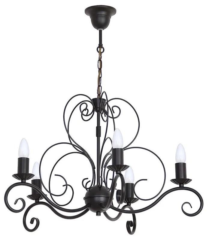 Luster na reťazi MAURO 5xE14/60W/230V