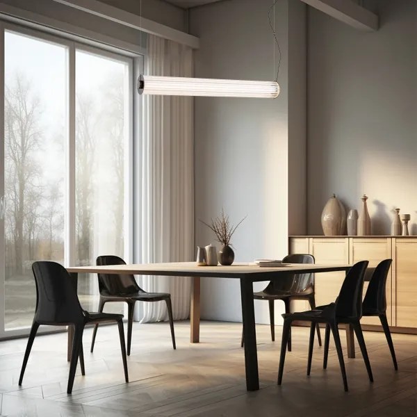 Argon 8628 - LED Luster na lanku HAMPTON LED/60W/230V 3000K 80 cm čierna