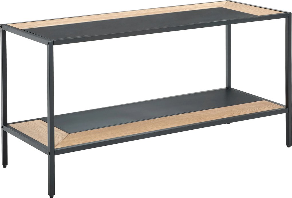 XXXLutz KONZOLOVÝ STOLÍK, prírodná farba, čierna, drevo, kov, kompozitné drevo, 120/60/47 cm MID.YOU - Online Only obývacie izby - 001914005901