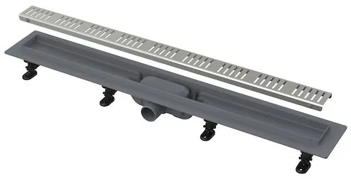 Sprchový žľab Alca 55 cm plast šedá mat zebra APZ10-550M