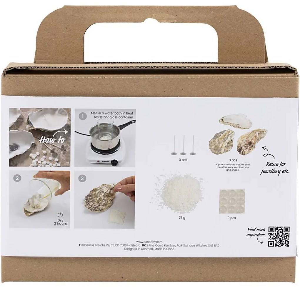 Kreatívna sada Mini Craft Kit Candle Making Shells