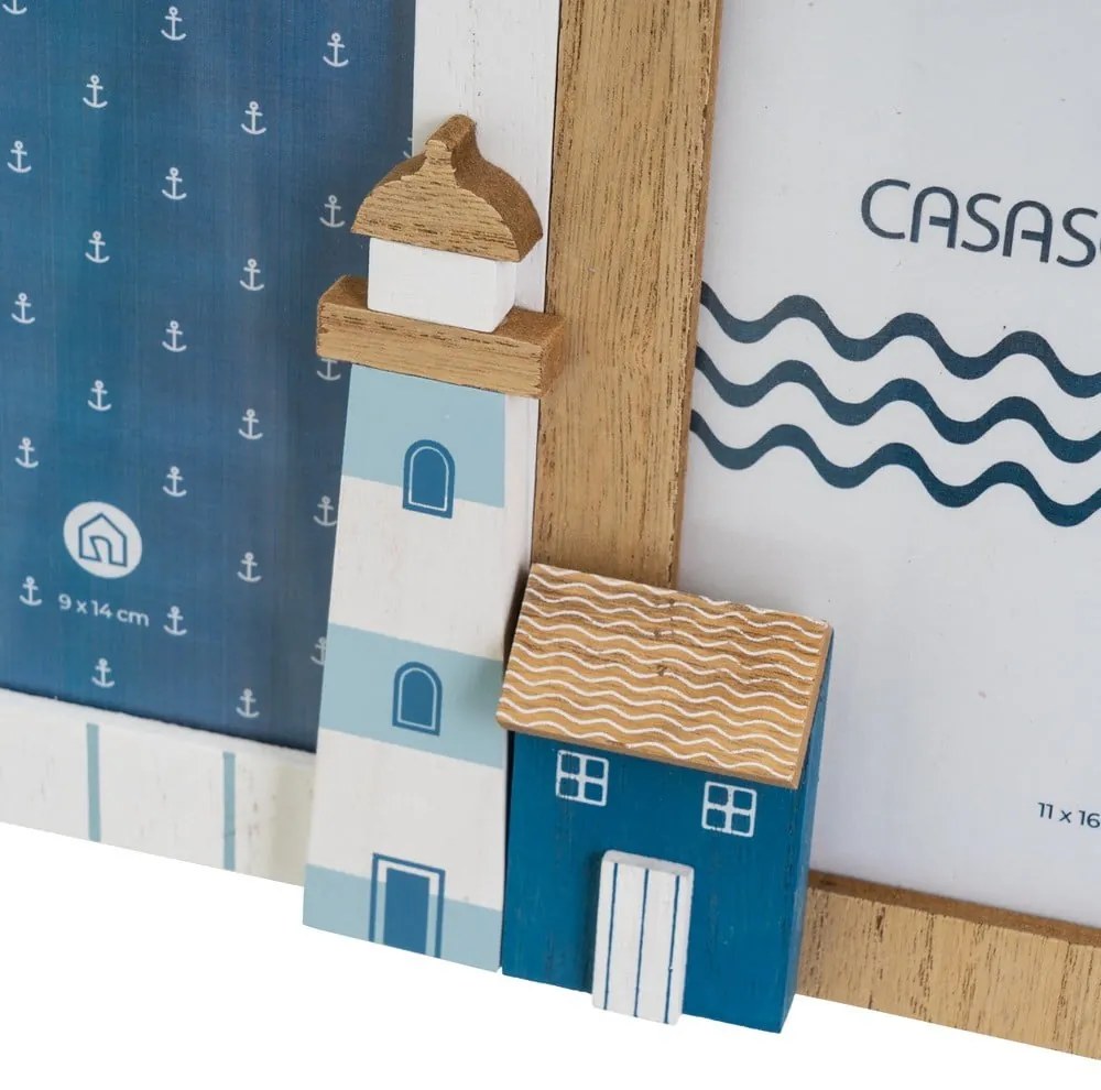 Sklenený rámček na stenu 43x27 cm Houses – Casa Selección