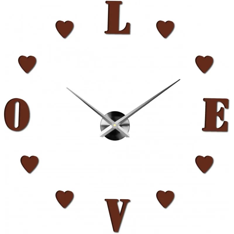 Moderné nalepovacie nástenné hodiny | 3D hodiny 12S011-Wanduhr