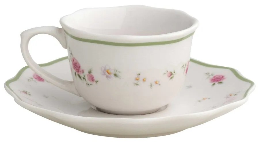 Biele porcelánové šálky v súprave 2 ks na espresso 90 ml Nonna Rosa – Brandani