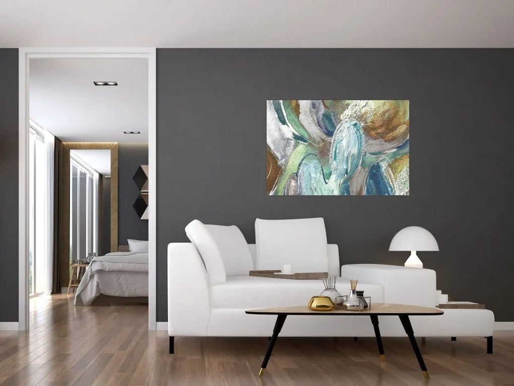 Obraz - Abstraktné maľba postavy (90x60 cm)
