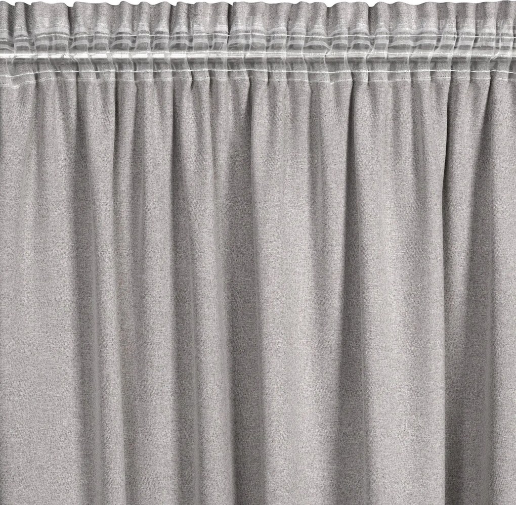 ZÁVES NA PÁSKE ERIS 140X270 CM TMAVOBÉŽOVÁ