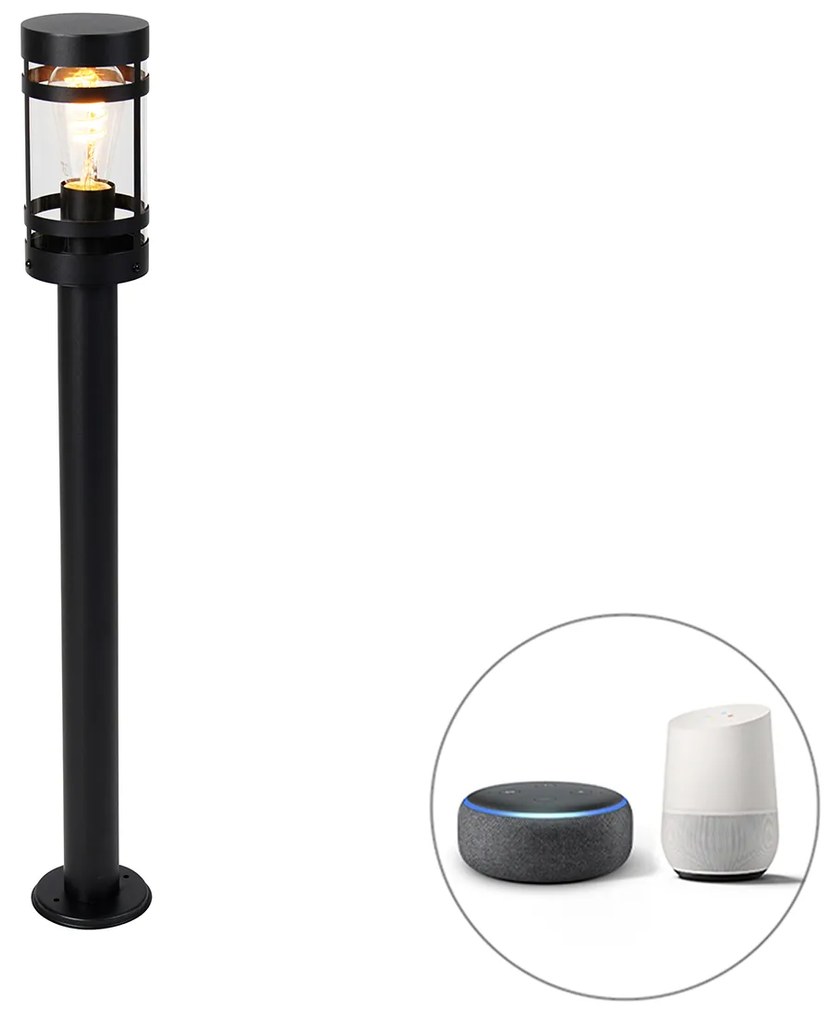 Inteligentná vonkajšia lampa čierna 80 cm IP44 vrátane Wifi ST64 - Gleam