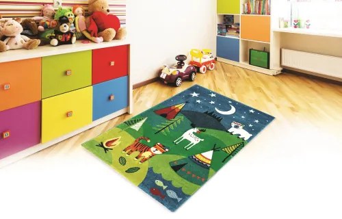 Koberce Breno Kusový koberec DIAMOND KIDS 24225/40, viacfarebná,140 x 200 cm