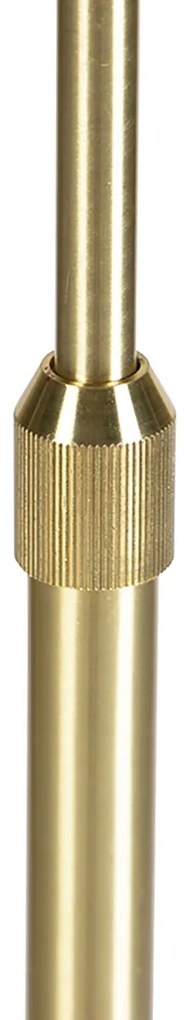 Stojaca lampa nastaviteľná zlatá s tienidlom bielym 50 cm - Parte