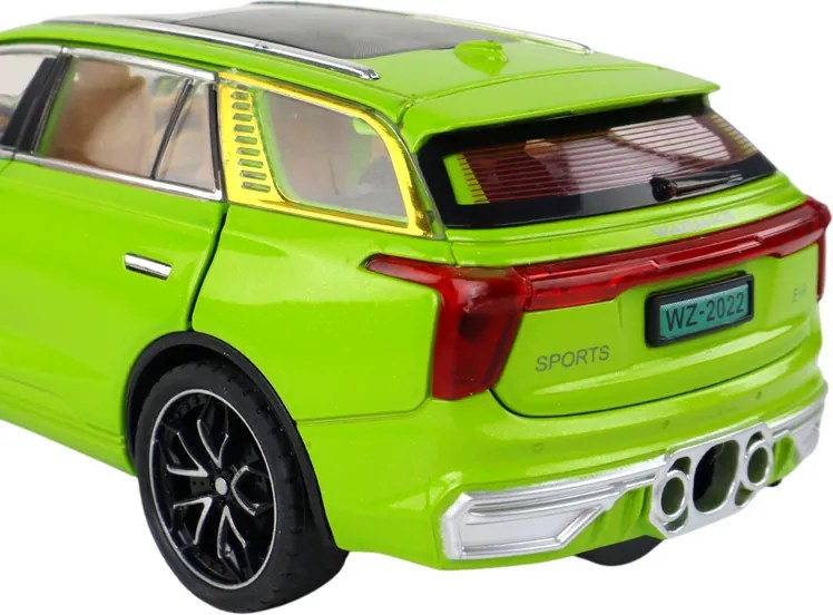 LEAN Toys Hliníkový model RC auta v mierke 1:24, farba zelená
