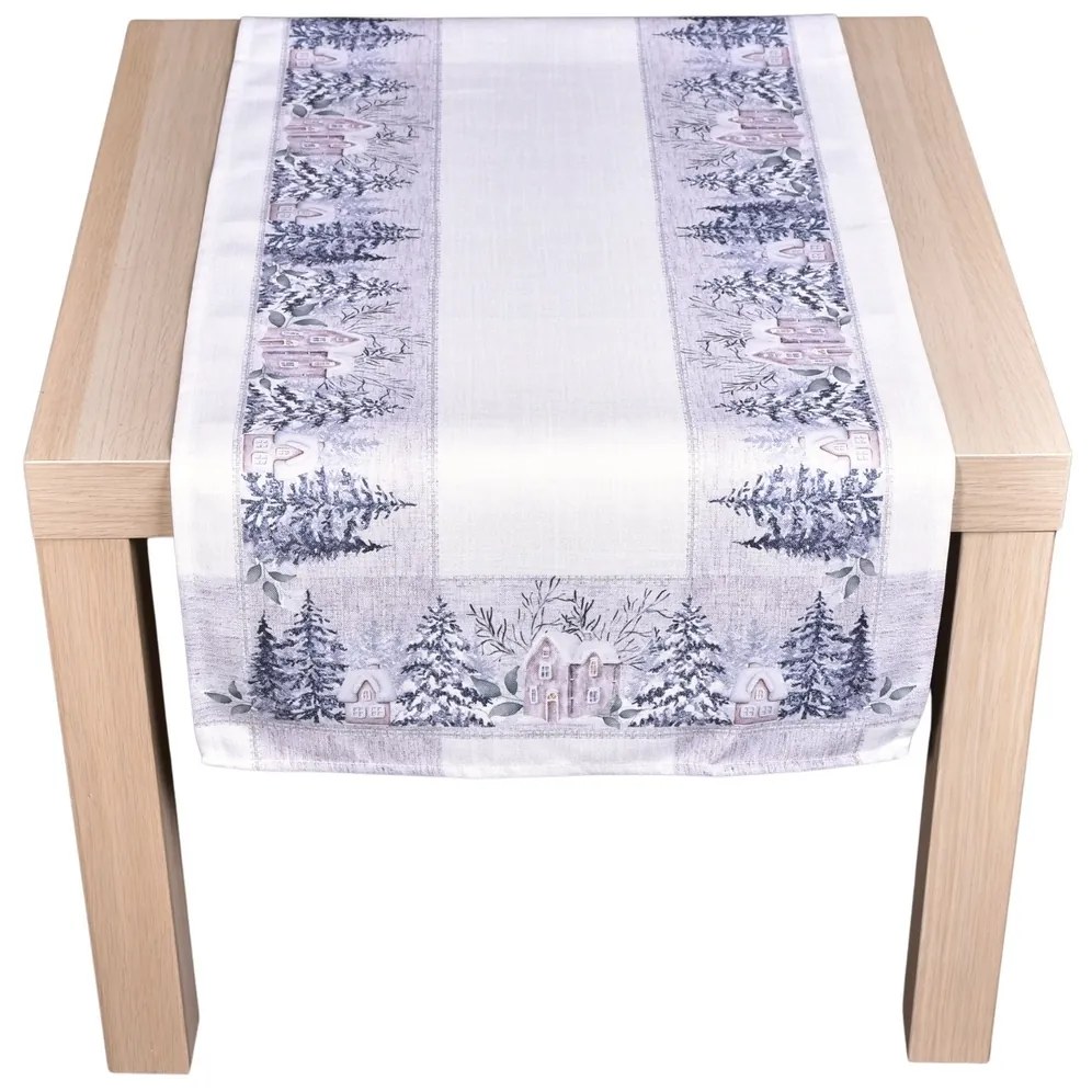 Forbyt Vianočný behúň Zimná nostalgia, 40 x 90 cm